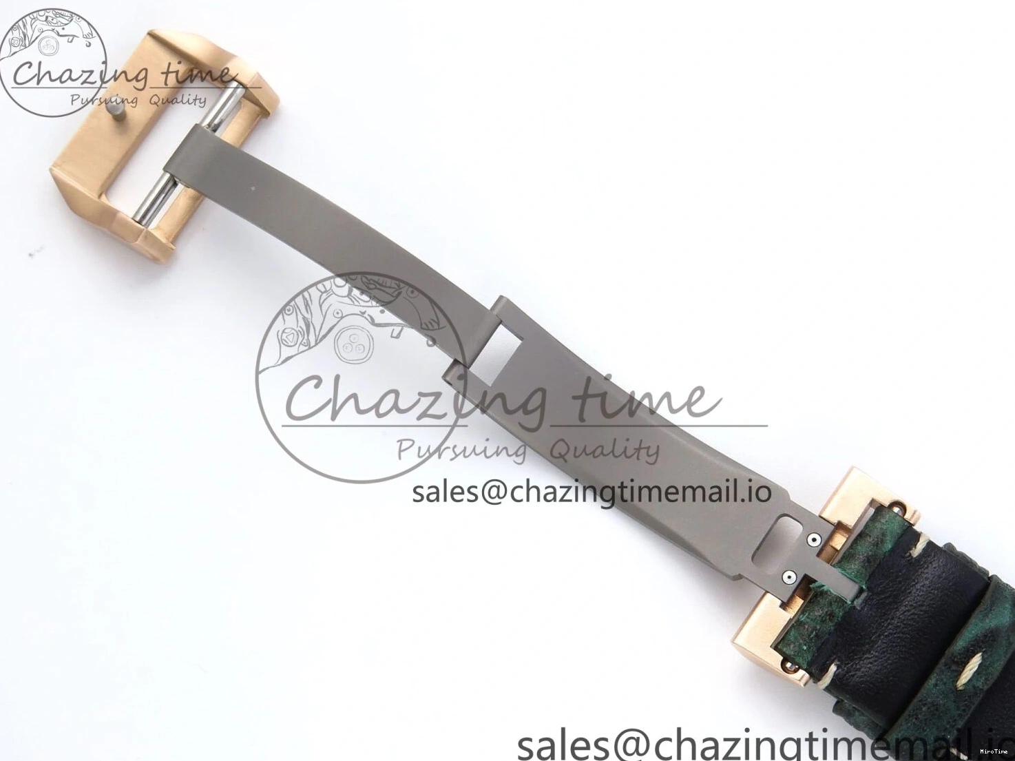 MIROTIME 0307 Durable Big Pilot IW329702 M+F 1:1 Best Edition Green Dial on Green Leather Strap MY 7006